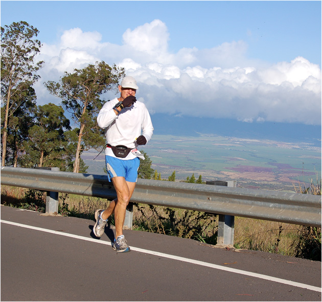 Phil recently spotted training up on Haleakala in Maui