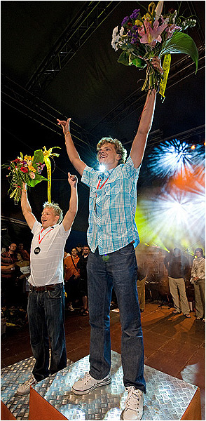 Leszek Rutkowski POL-1 on podium