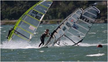 James Dinnis the New Zealand Windsurfing Slalom Nationals 2008-2009