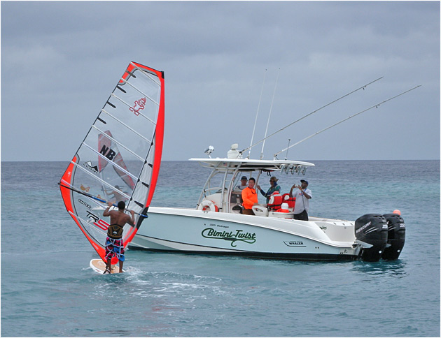 Taty Frans raced from Bonaire to Curacao on March 29th.