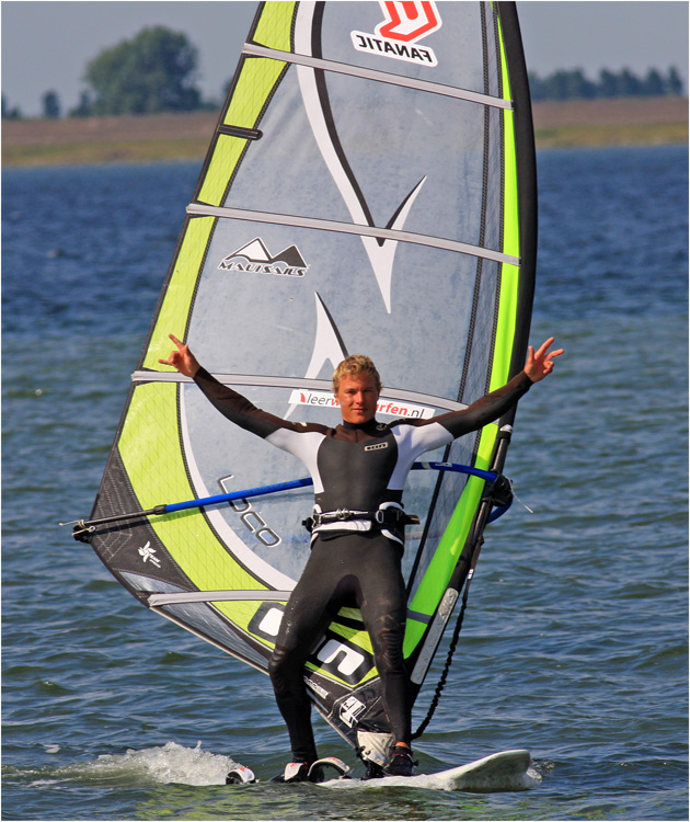 Niek van der Linde (Fanatic - Maui Sails) won King Of The Dam 2009