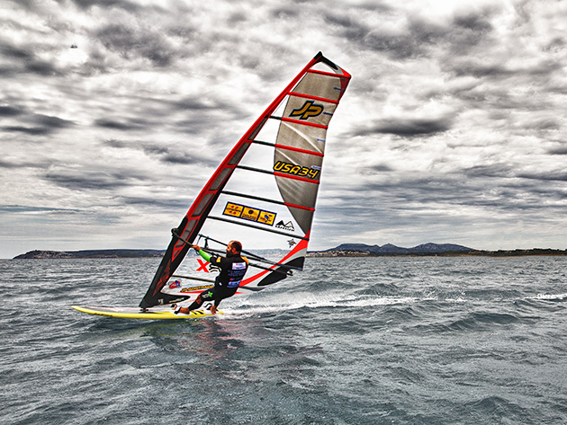 Micah Buzianis taking 5th place in PWA Costa Brava